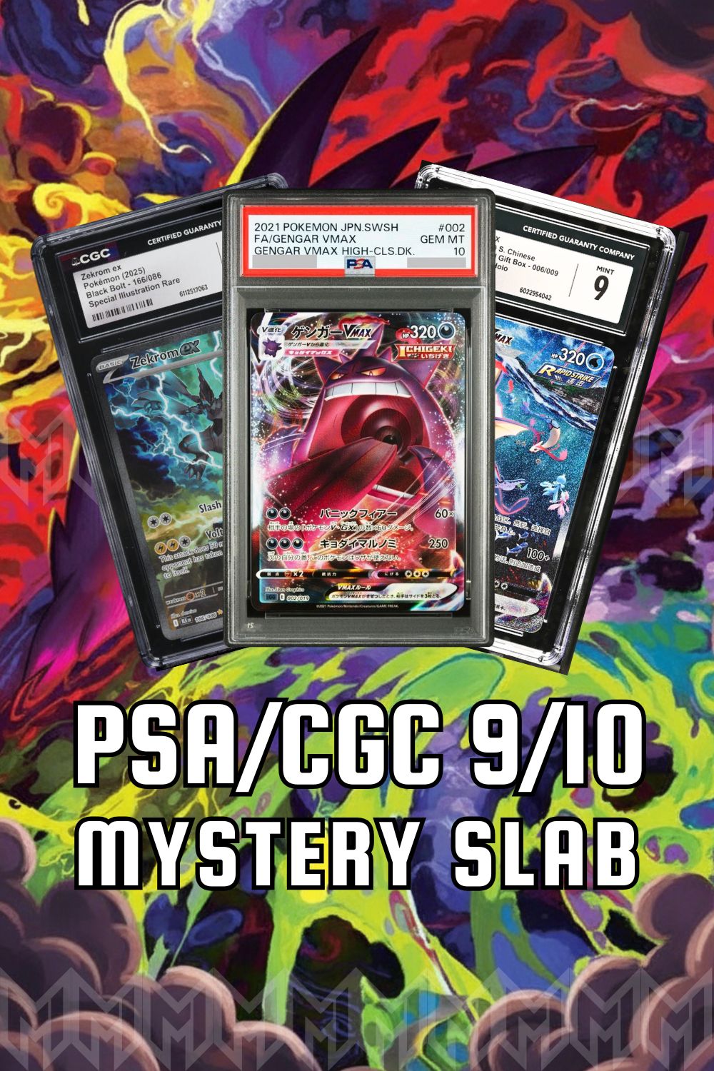 Pokemon Mystery Slab – Graded 9 to 10 (English or Japanese)