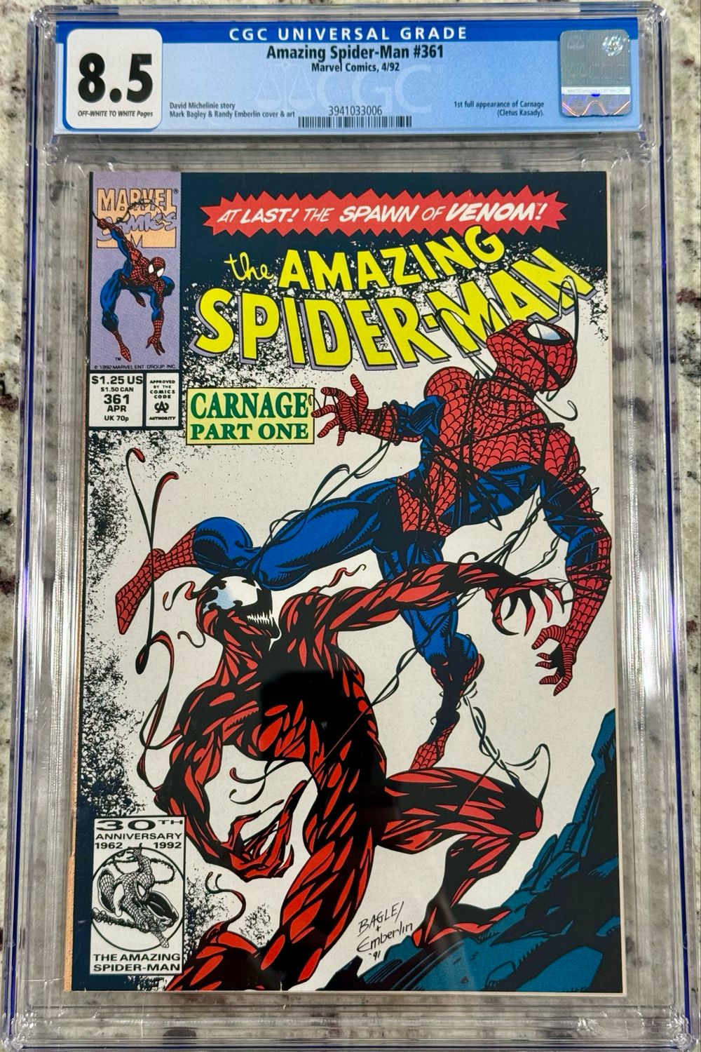 Amazing Spider-Man 361 CGC 8.5