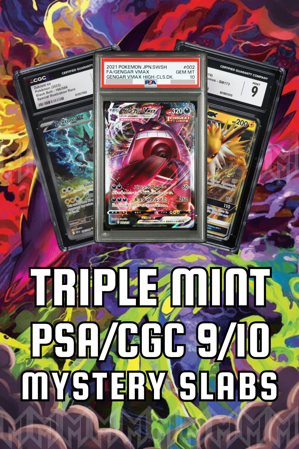 Triple Graded Pokemon Slab Mystery Box (PSA / CGC 9–10) High-End Chase
