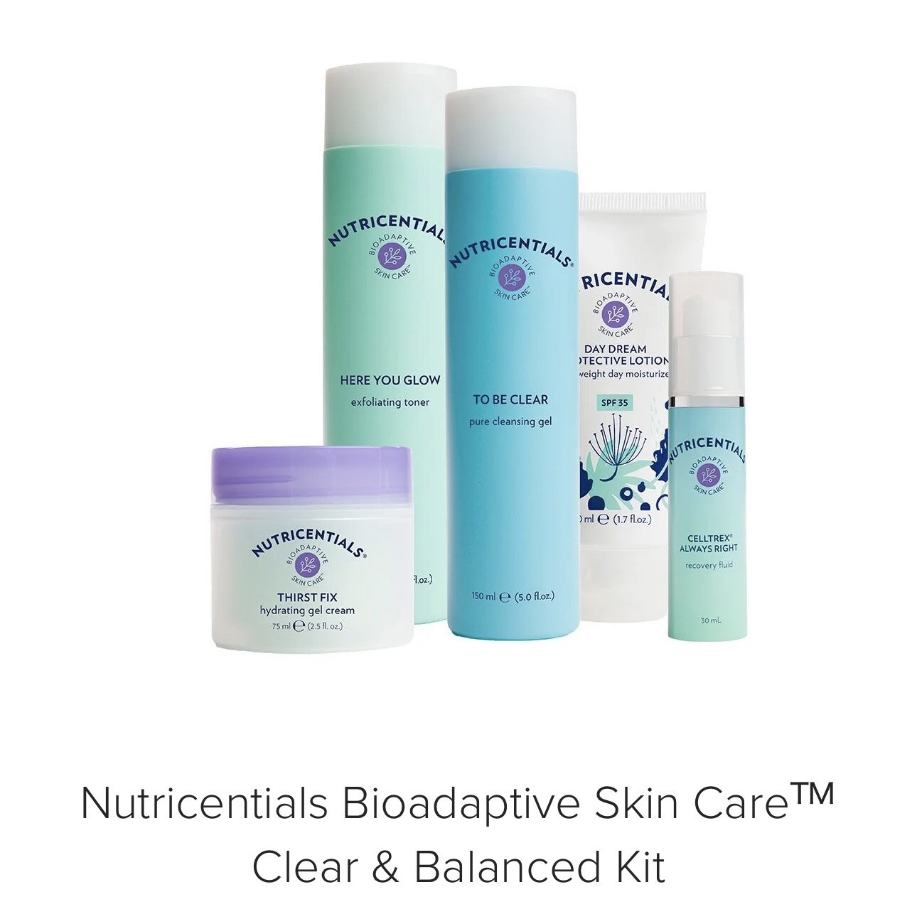 Nutricentials Clear + Balanced Kit [ Oily/Acne] 