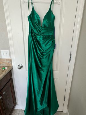 Lady Black Tie Emerald Dress — Size 6