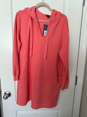 Target Sweatshirt Dress Coral NWT — Small