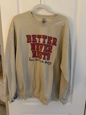 UGA “Better Never Rests” Sweatshirt — Large