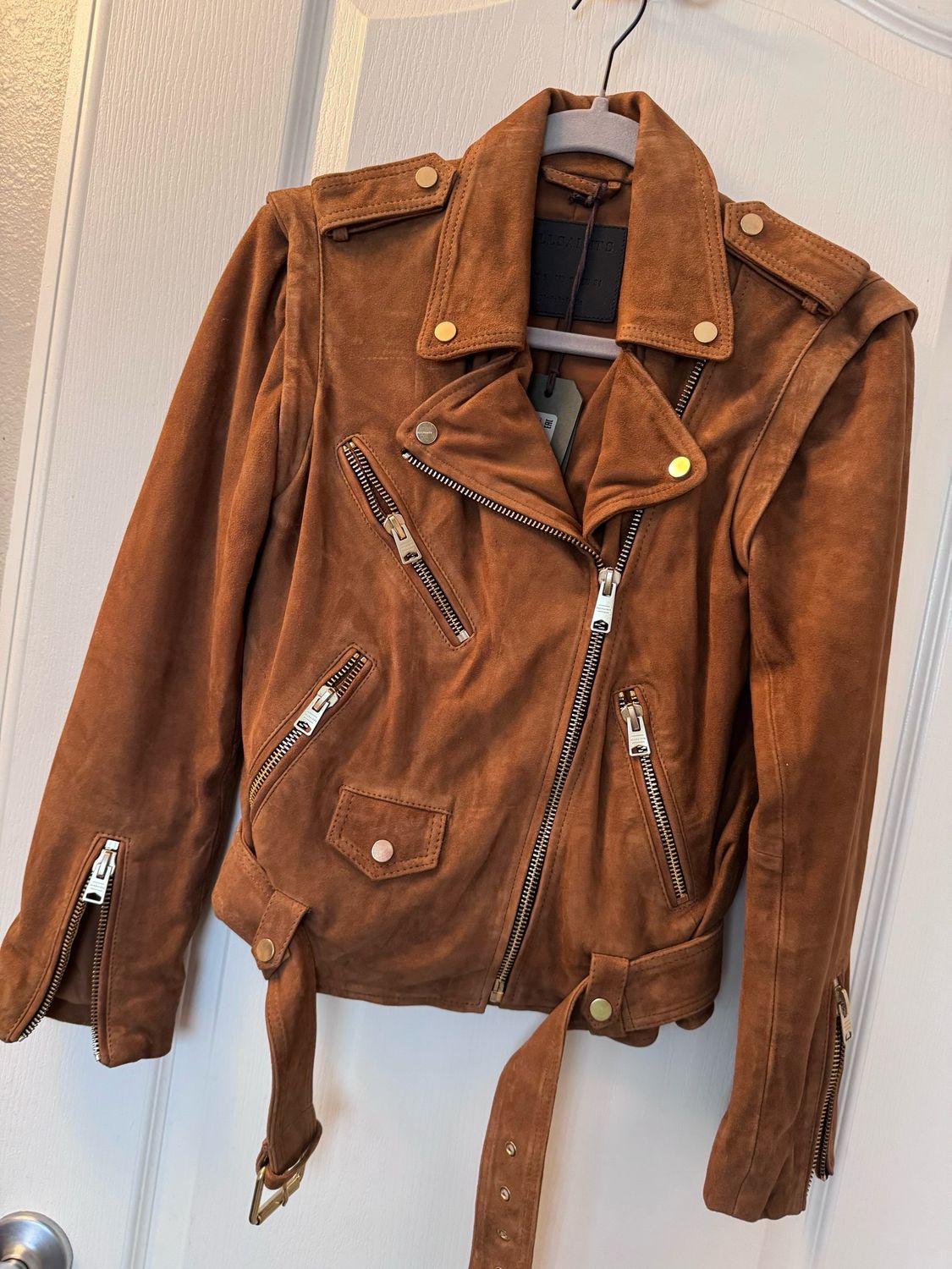All Saints Suede Jacket— Size