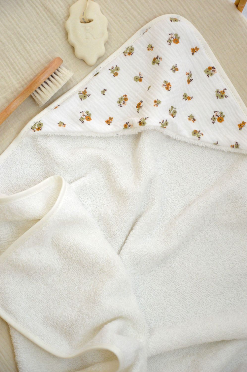 Cape de bain FLEURS