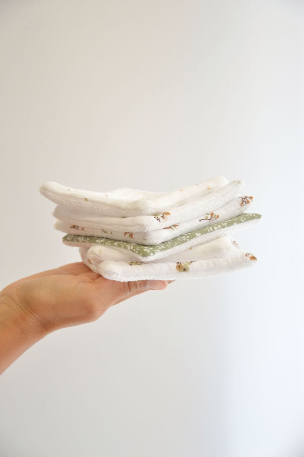 Lingettes réutilisables gaze de coton - Semainier