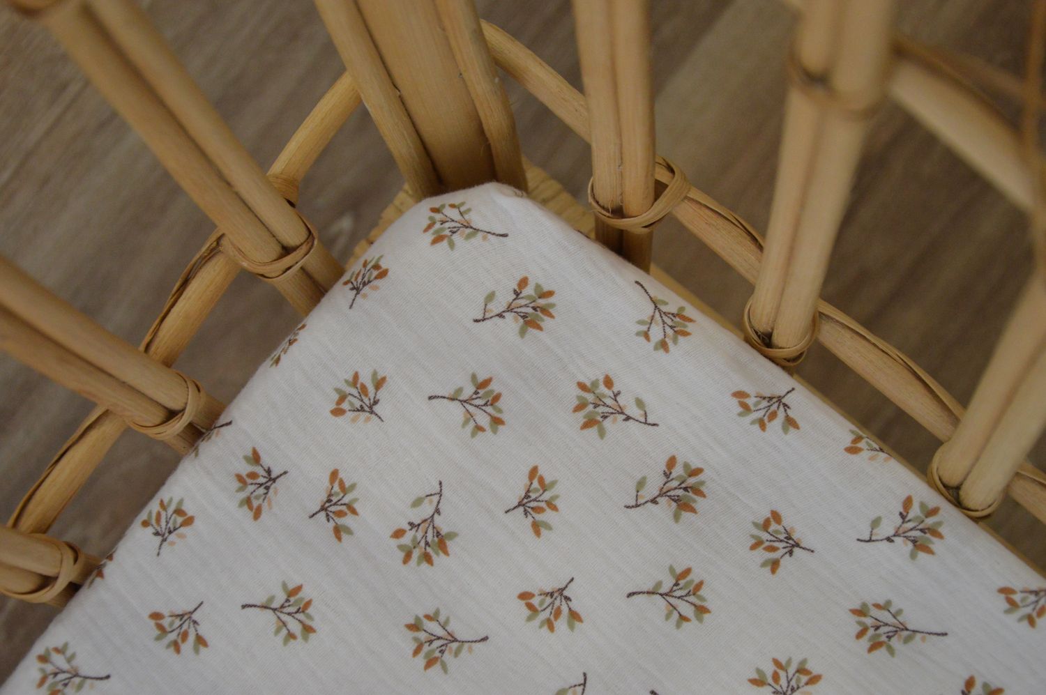 Drap housse bébé 60x120 CM BOUQUET