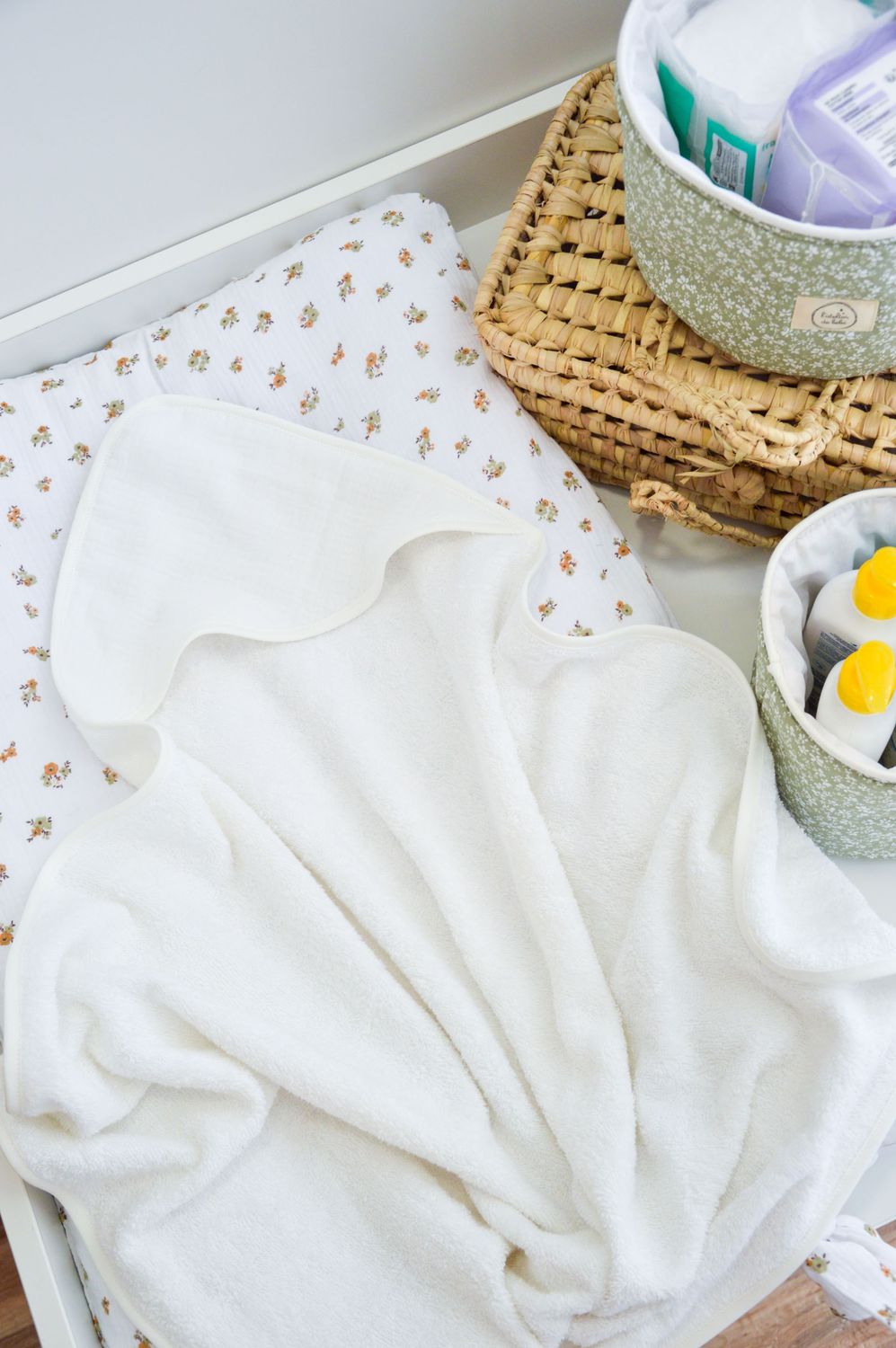 Cape de bain coton Blanc