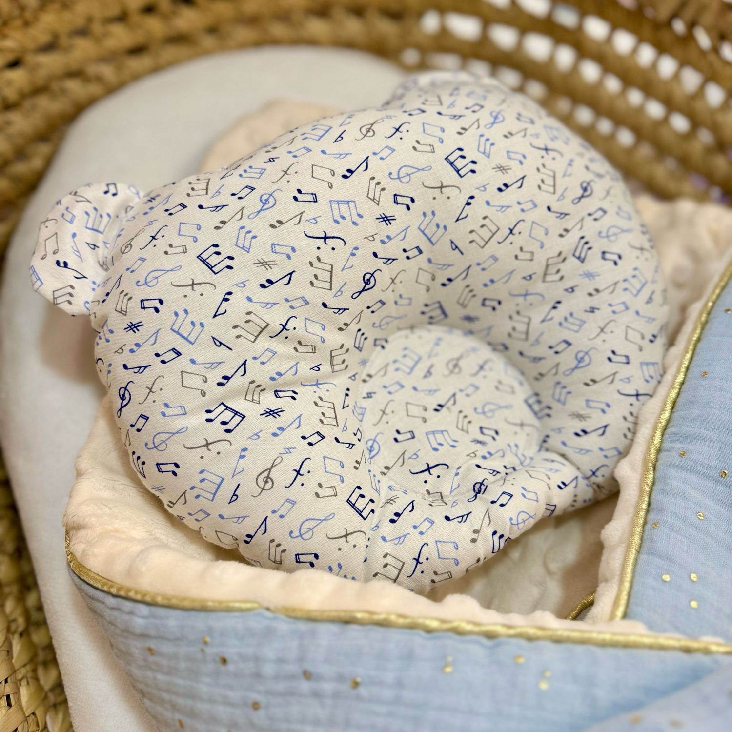 Coussin ourson do re mi 