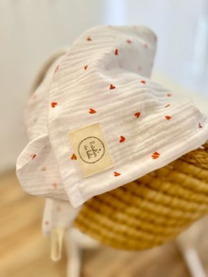 Lange bébé mini « PETIT COEUR » rouge ❤️