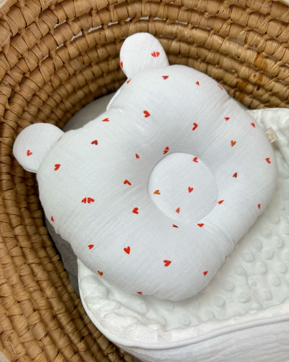 Coussin ourson « PETIT COEUR ❤️ »