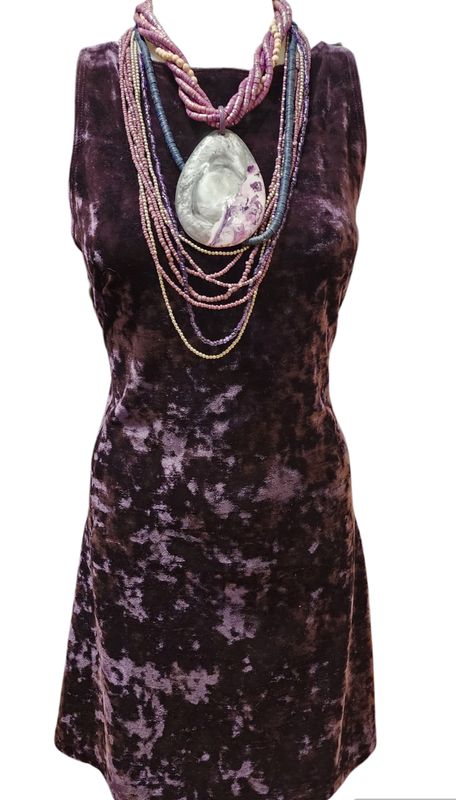Purple Velvet Dress