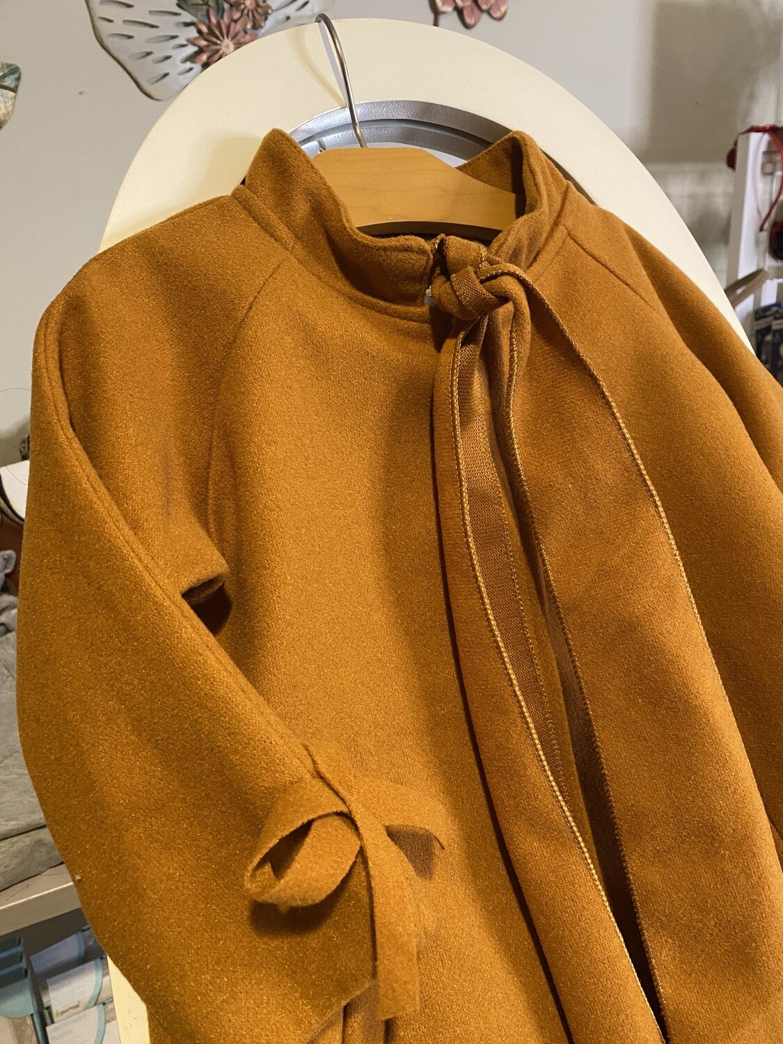 Fall Knotted Coat, Size: 3T Tan