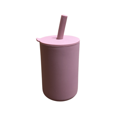 Children&#39;s Silicone Learning Drinking Cup With Straw