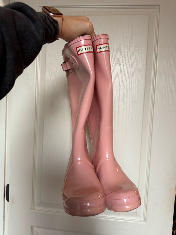 Pink Hunter Rain Boots