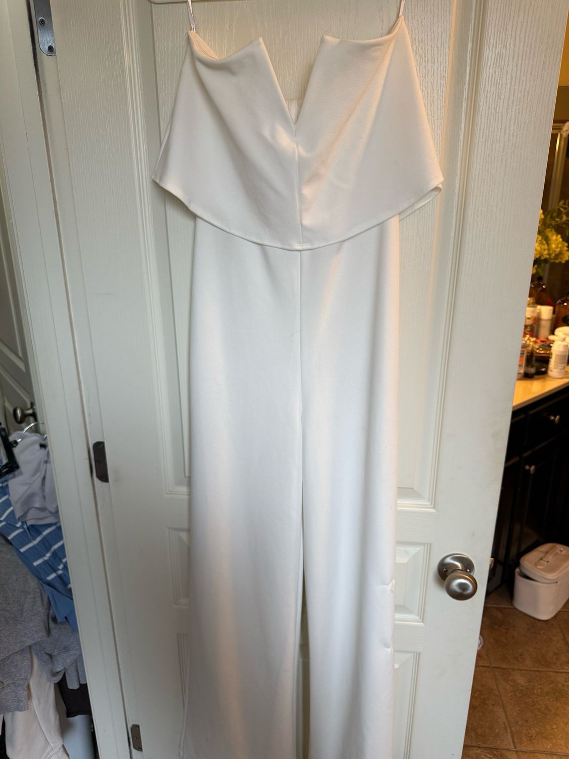 Lulus Strapless White Jumpsuit