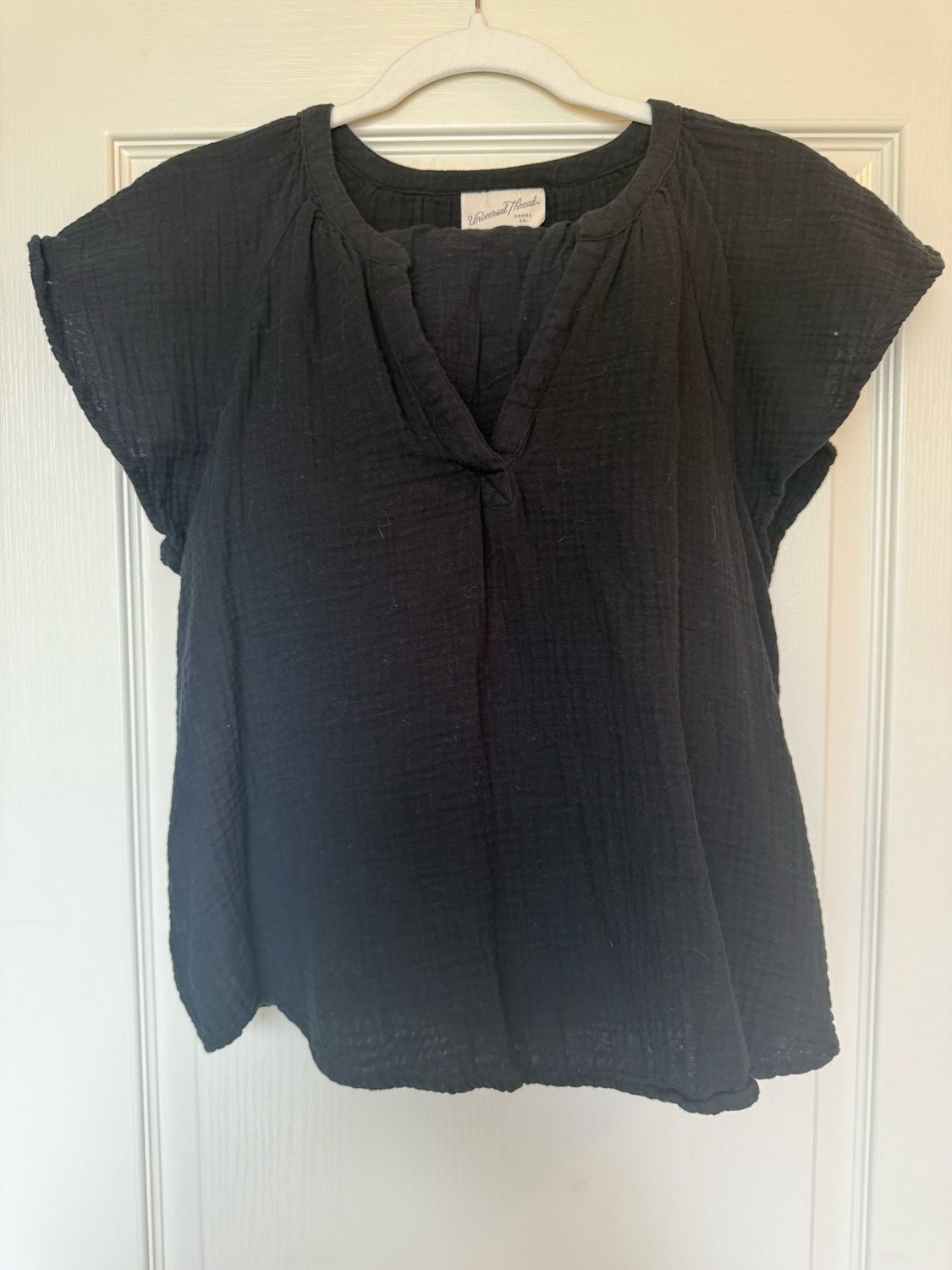 Black Cotton Shorts Set
