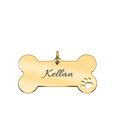Personalized Pet ID Tag Keychain (Laer Engraved)