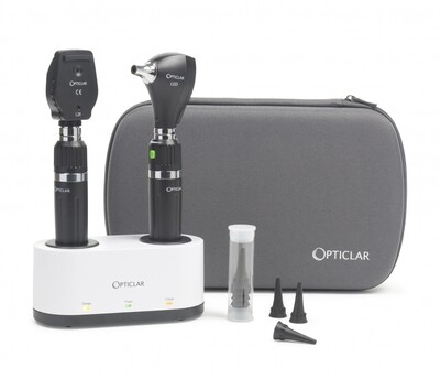 Opticlar S1 Diagnostic Set - E-Lithium, Desk Rechargeable, 2 Handles
