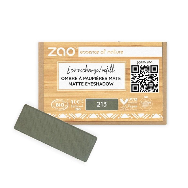 Zao refill eyeshadow 213 (army green)