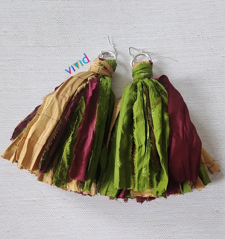 Foliage Fringe Earrings
