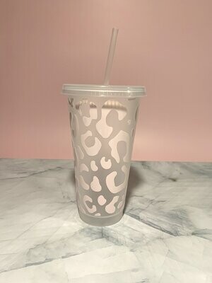 Color Changing Leopard Cold Cup