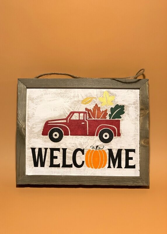 Welcome Fall Sign