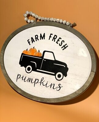 Farm Fresh Pumpkins Sign