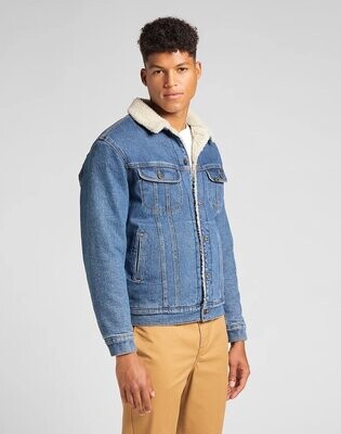 LEE SHERPA JACKET IN MID NEW WILL