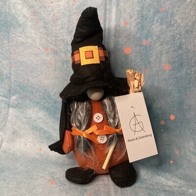 Halloween Witch Gnome Decoration