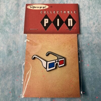 3D Glasses Collectible Pin