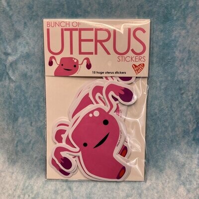I Heart Guts Uterus Stickers