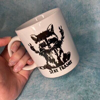 Raccoon Stay Trashy Mug