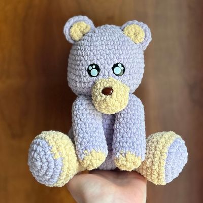 Peaniez: Lilac the Bear Amigurumi Crochet