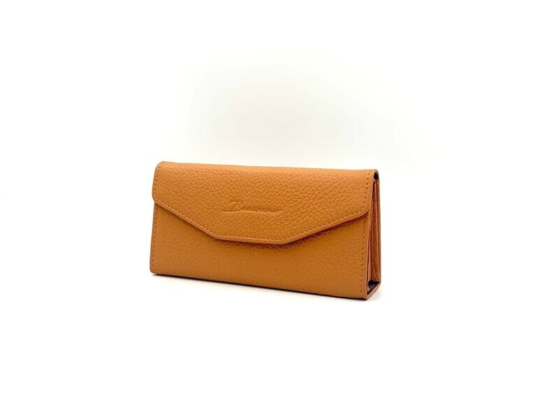 ETUI LUNETTES PORTE CARTES RFID BEAUMOUR ORANGE