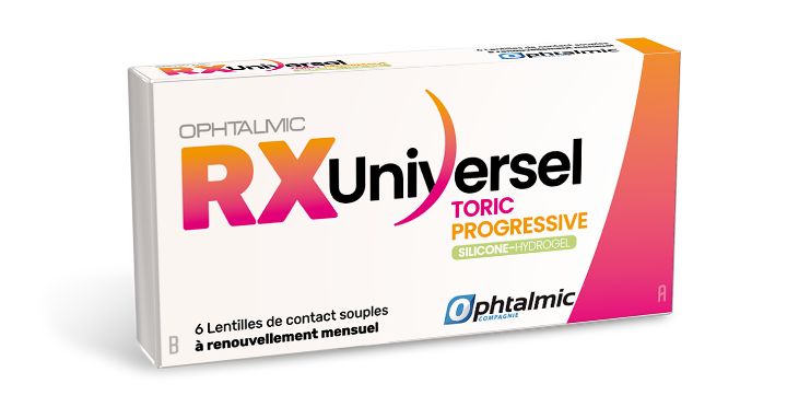 OPHTALMIC RX UNIVERSEL SILICONE HYDROGEL TORIC PROG