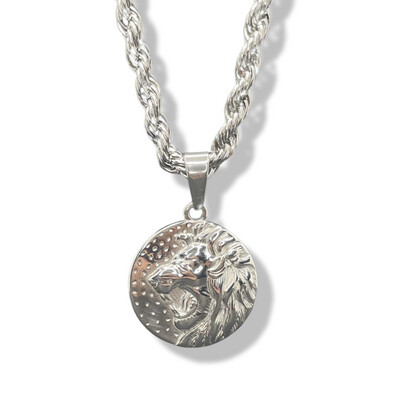 Lion head Ltd edition pendant (Silver)