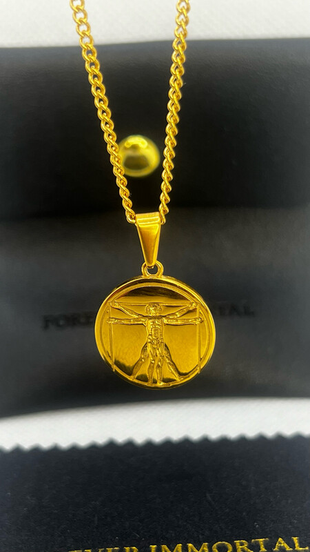 Concave Man Pendant (Gold)