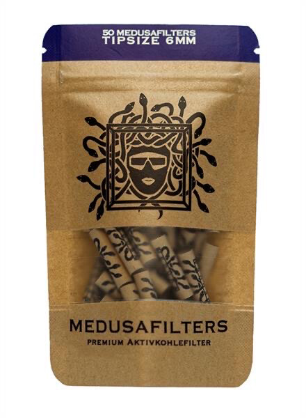 MEDUSA Aktiv-Cellulose-Filter ø 6mm Aktivkohlefilter, 50er Beutel MEDUSA Aktiv-Cellulose-Filter ø 6mm Aktivkohlefilter, 50er Beutel