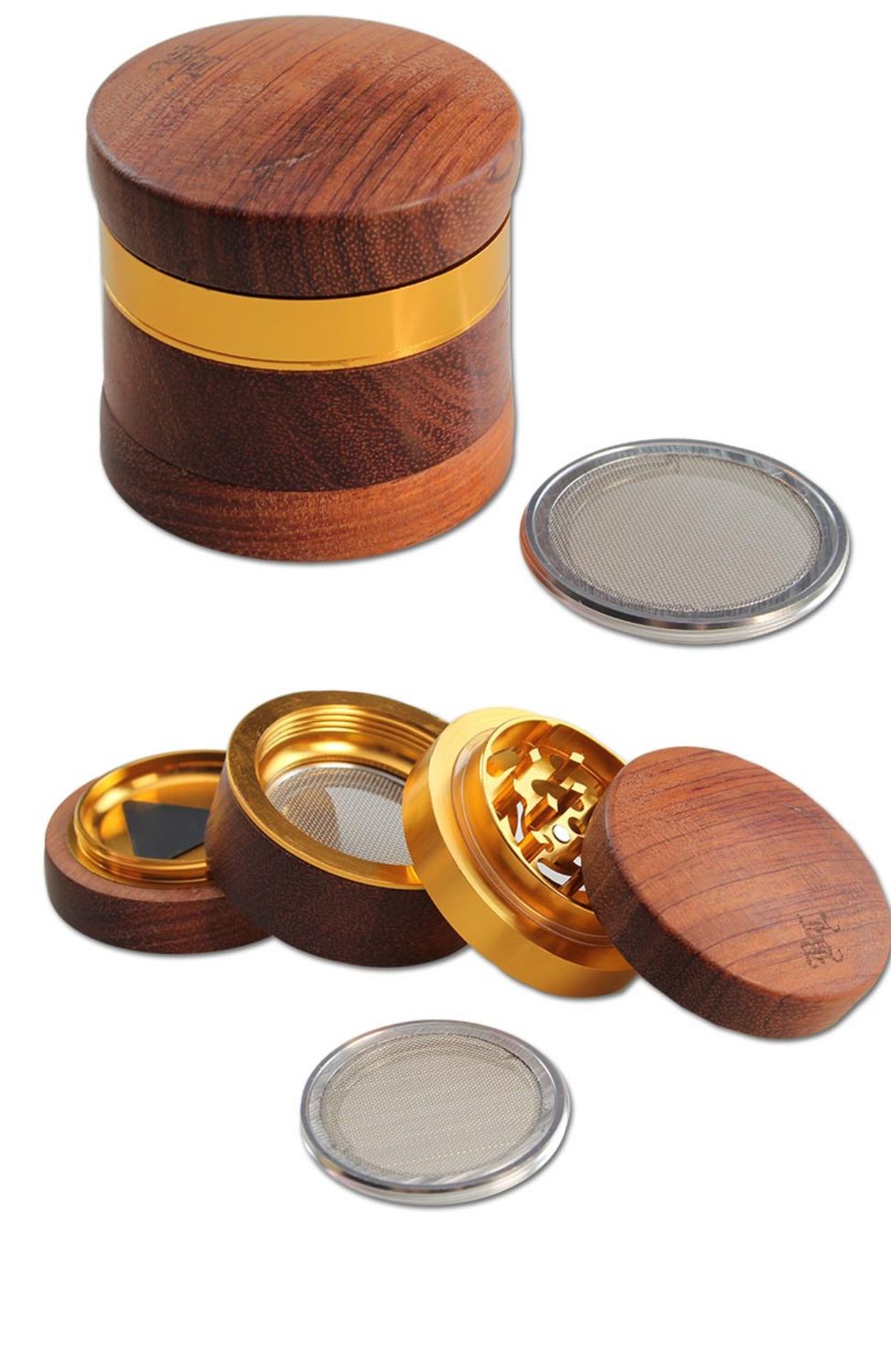 BL Alu-/Holzgrinder 4-tlg.