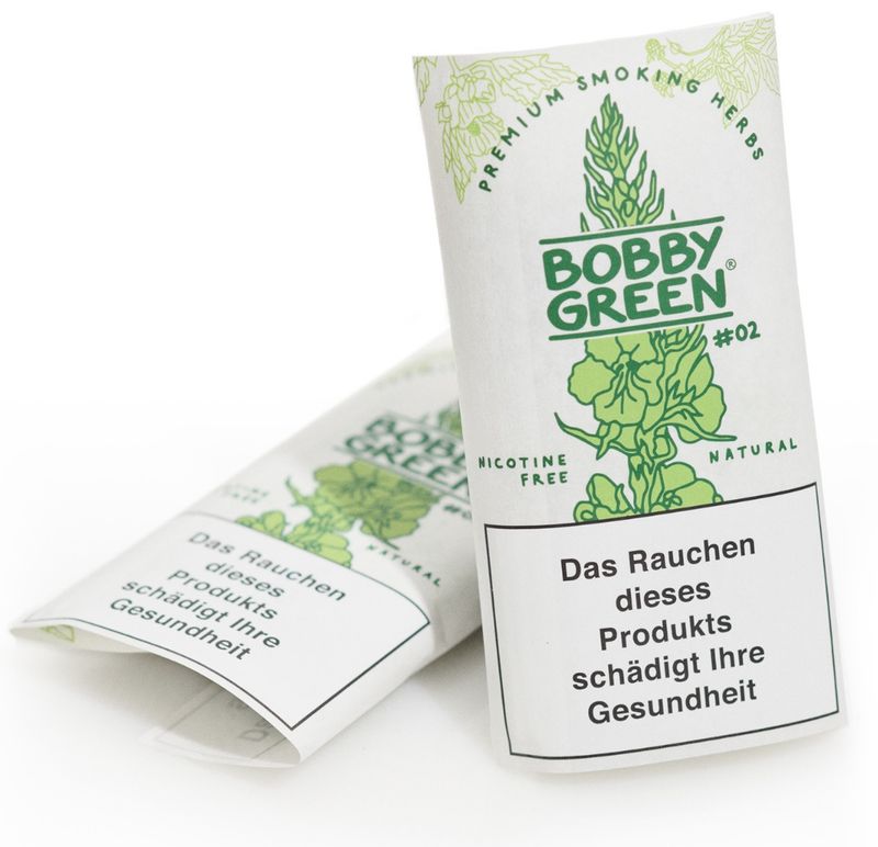 BOBBY GREEN® - #2 weiß - 20 g Premium Smoking Herbs mit Damiana, nikotinfrei BOBBY GREEN® - #2 weiß - 20 g Premium Smoking Herbs mit Damiana, nikotinfrei