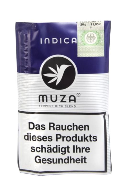Muza Kräutermischung mit Terpenen, nikotinfrei, 20g INDICA Muza Kräutermischung mit Terpenen, nikotinfrei, 20g INDICA