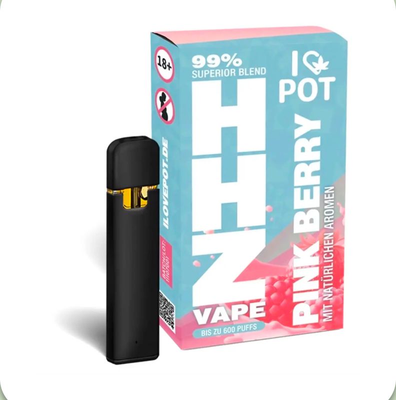 ILovePot HHZ Vape, 99% Superior Blend, 1ml Pink Berry ILovePot HHZ Vape, 99% Superior Blend, 1ml Pink Berry
