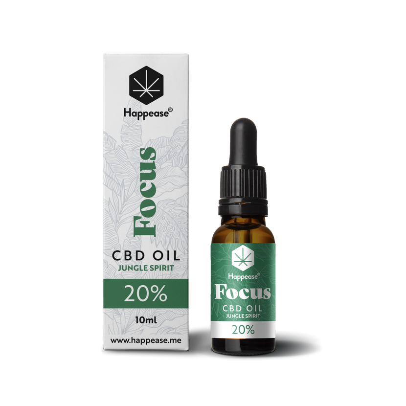 Happease Focus CBD-Öl Jungle Spirit, 20 % CBD, 2000 mg, 10 ml