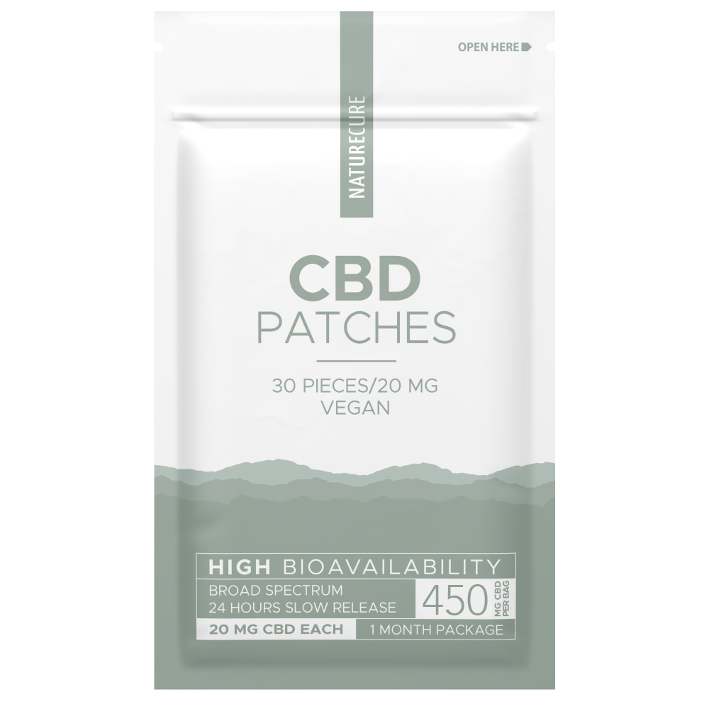 Nature Cure CBD-Pflaster Breitspektrum, 600 mg CBD, 30 Stück x 20 mg