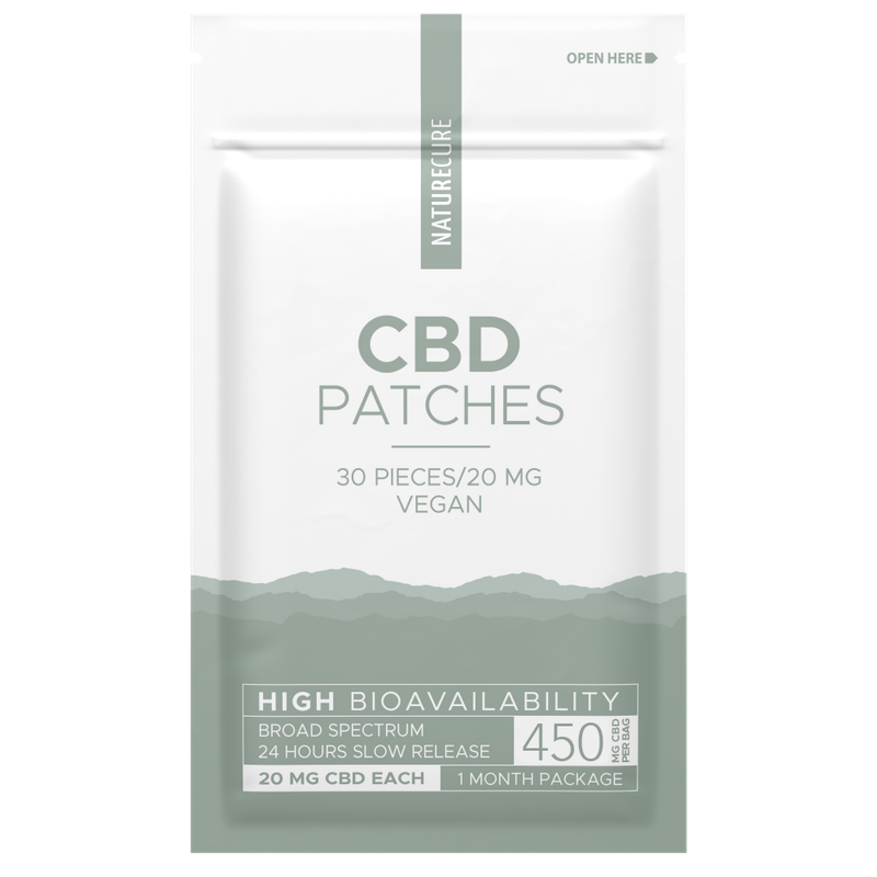 Nature Cure CBD-Pflaster Breitspektrum, 600 mg CBD, 30 Stück x 20 mg Nature Cure CBD-Pflaster Breitspektrum, 600 mg CBD, 30 Stück x 20 mg
