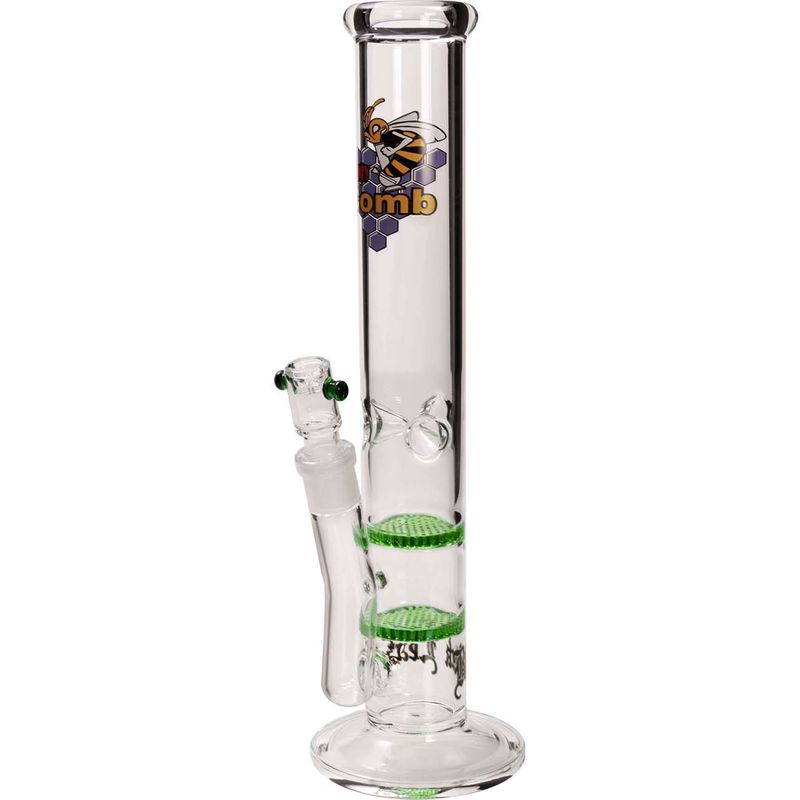 Black Leaf Zylinderbong Ice 2x HoneyComb grün
