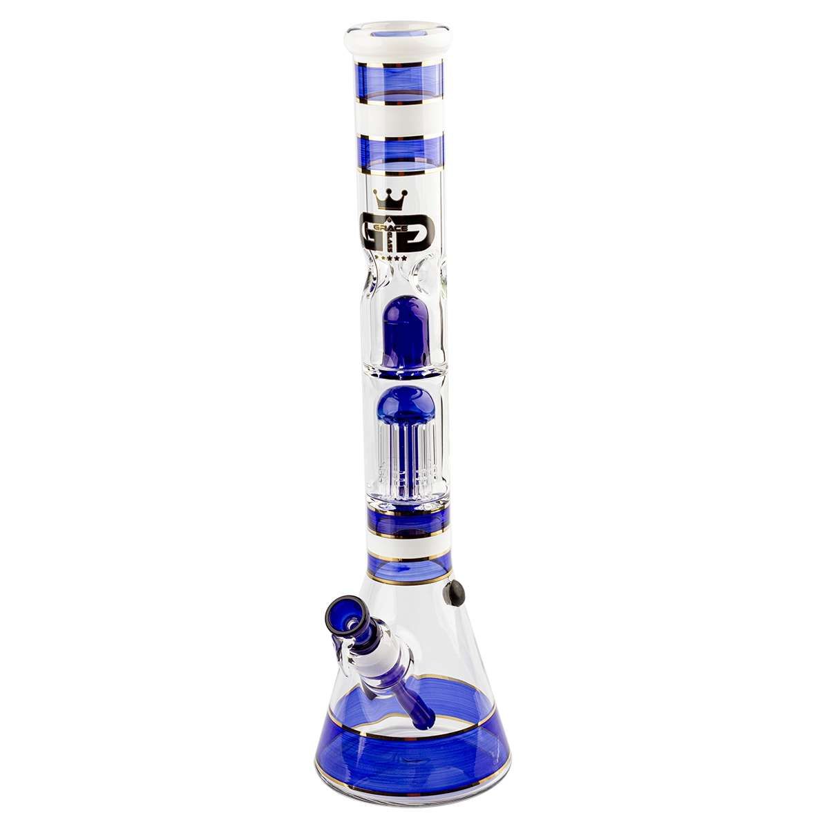 ? Grace Glass „Golden Line Blue“ Bong