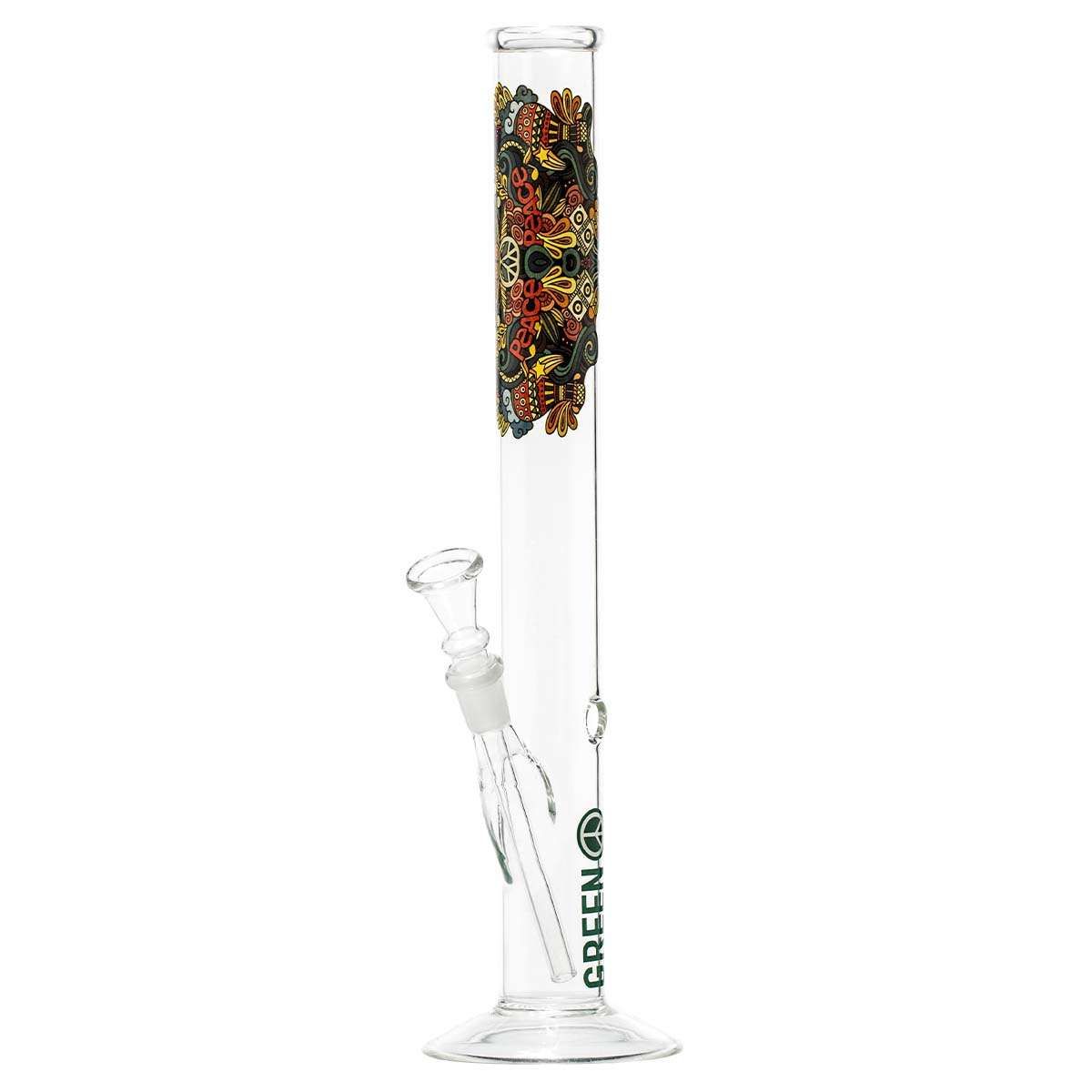 ✌️ Greenline „Peace“ Bong – 35 cm Hippie Vibes Edition