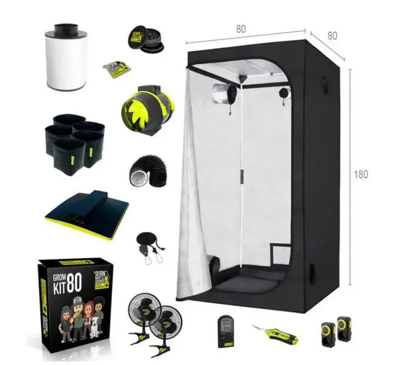 Growbox Set 80x80x180 cm